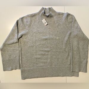 LOFT Outlet Light Gray Woman’s mock Turtleneck Sweater -NWT
